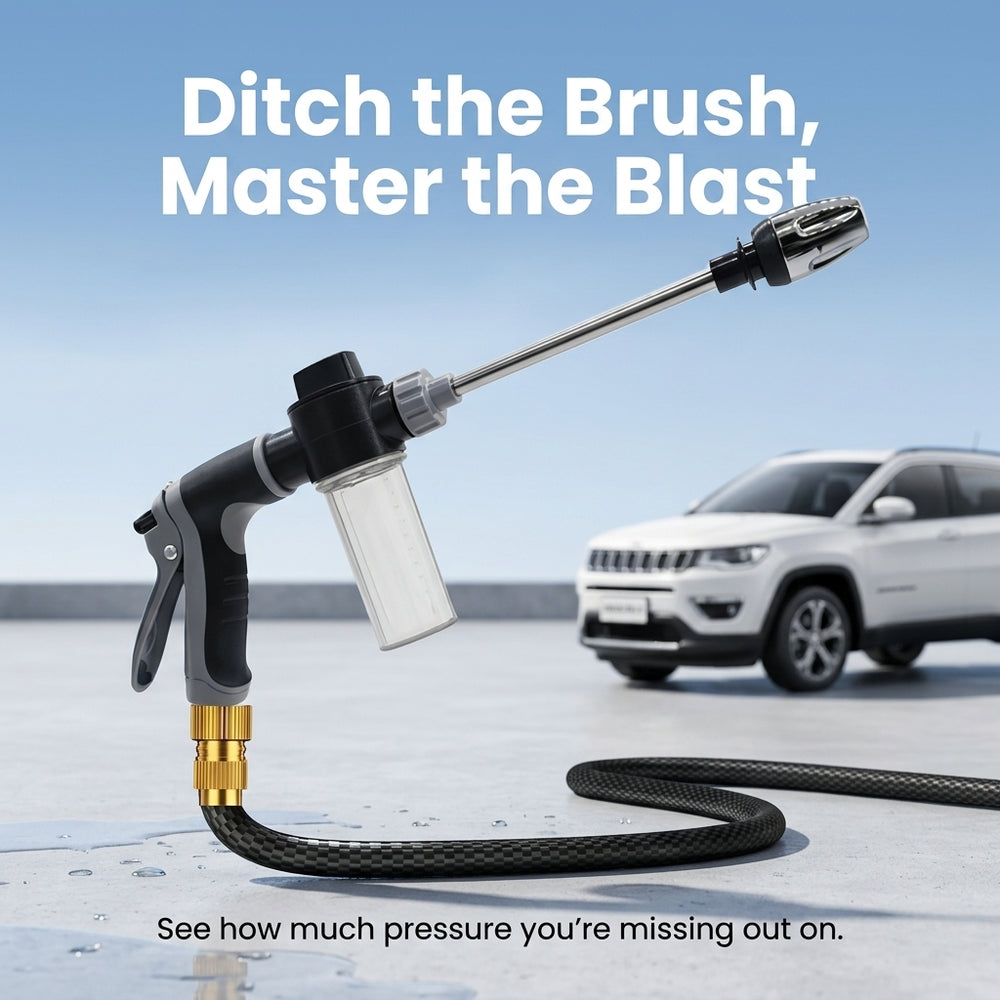 High-Pressure Water Gun for Car, RV, and Driveway Cleaning